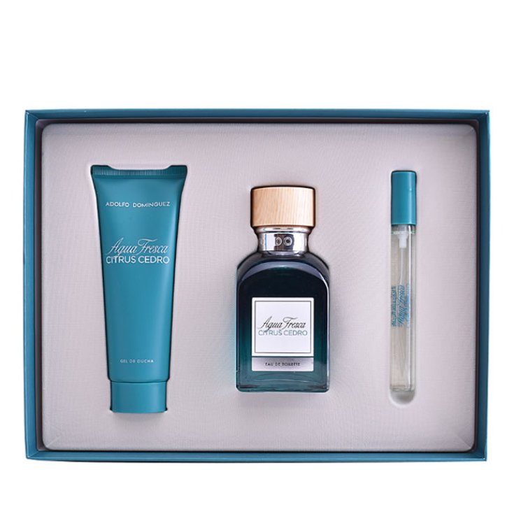 Adolfo Dominguez Agua Fresca Citrus Cedro Eau de Toilette Spray 120ml Set 3 Teile 2018