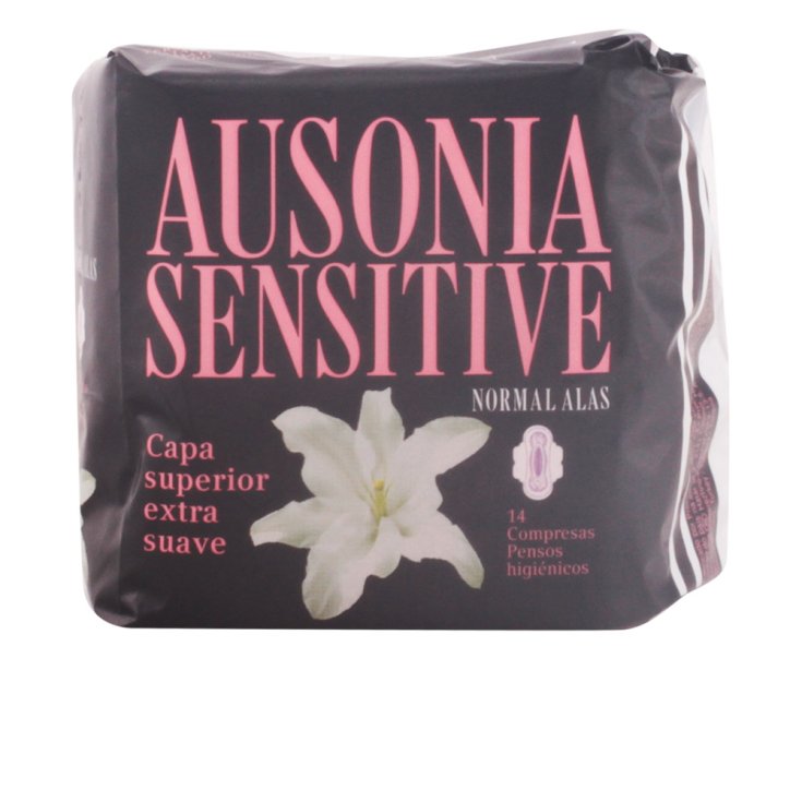 Ausonia Sensitive Normal mit Flügeln Damenbinden 14 Einheiten