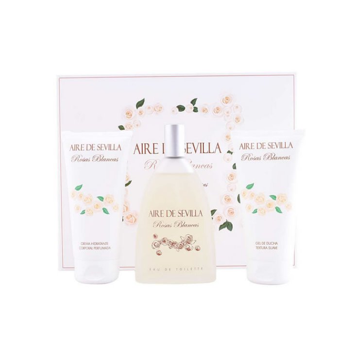 Aire De Sevilla Rosas Blancas Eau de Toilette Spray 150ml Set 3 Teile 2018