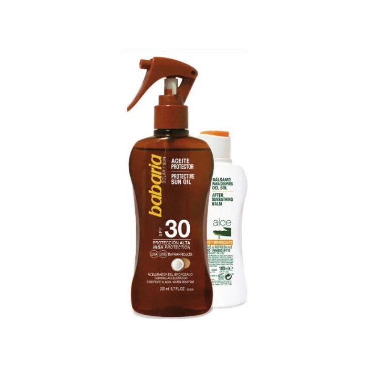 Babaria Sun Protective Sun Oil Spf30 Spray 200ml Set 2 Teile 2019