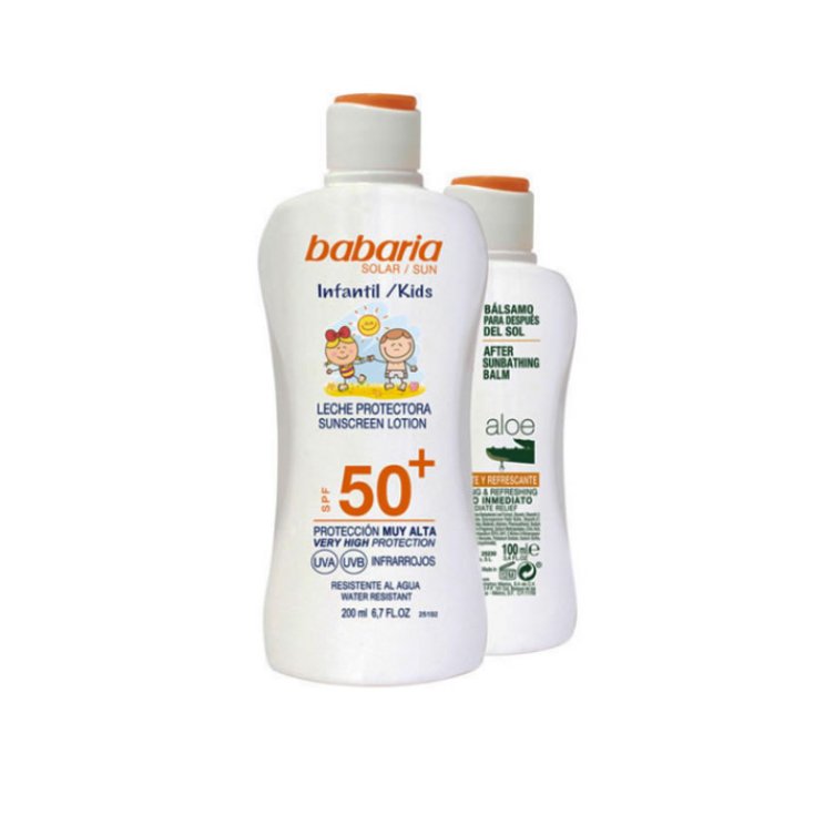 Babaria Sun Kids Sonnenschutzlotion wasserfest LSF50 200ml Set 2-teilig 2019