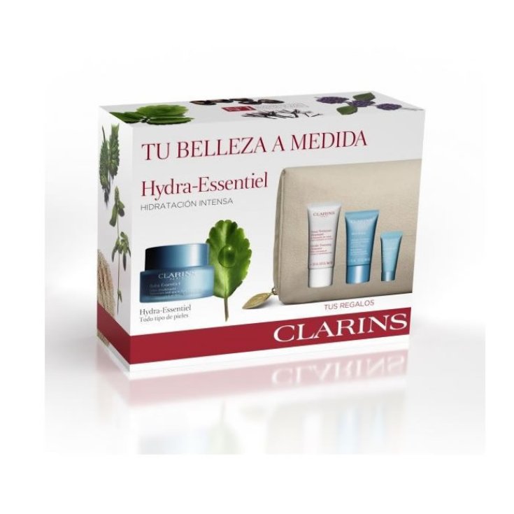 Clarins Hydra-Essentiel Feuchtigkeitscreme für normale bis trockene Haut 50ml Set 5 Teile 2020