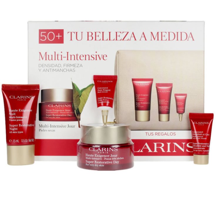 Clarins Multi-Intensive Anti-Aging Tagescreme Multi-Intensiv sehr trockene Haut 50ml Set 5 Teile 2020