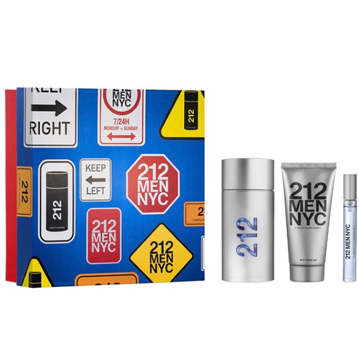Carolina Herrera 212 Men Nyc Eau de Toilette Spray 100ml Set 3 Stück 2020