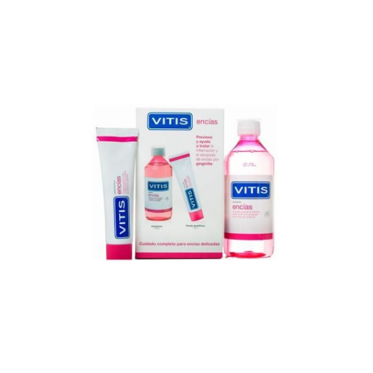 Vitis Pack Zahnfleischpaste 100ml + Mundwasser 500ml