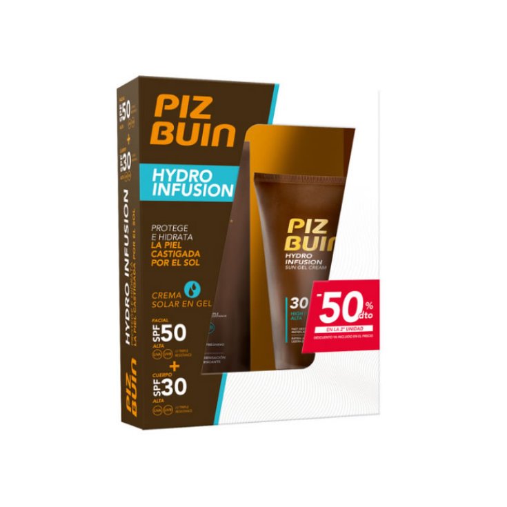 Piz Buin Hydro Infusion Spf30 150ml + Hydro Infusion Gesicht Spf50 50ml