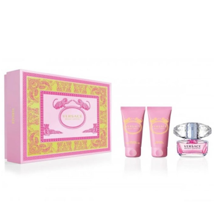 Versace Bright Crystal Eau de Toilette Spray 50ml Set 3 Teile 2020