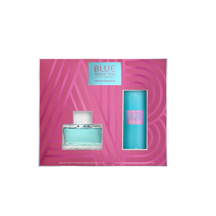 Antonio Banderas Blue Seduction Damen Eau de Toilette Spray 80 ml Set 2 Stück