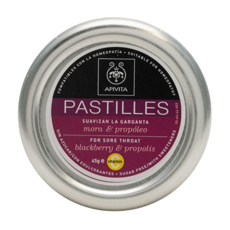 Apivita Pastillen für den Hals, Brombeere und Propolis, 45 g