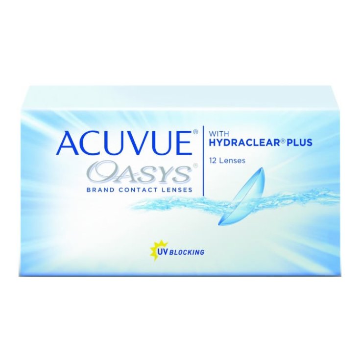 Acuvue Oasys Hydraclear Kontaktlinsen 2 Wochen Ersatz -5,00 BC / 8,4 12 Einheiten