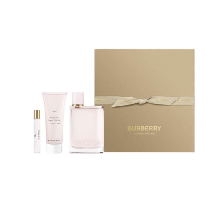 Burberry Her Eau de Parfum Spray 100ml Set 3 Teile 2019