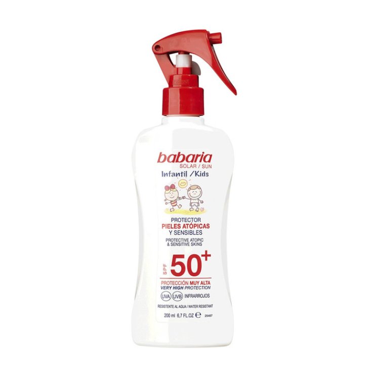Babaria Sonnenschutzspray für Kinder Atopische & empfindliche Haut Spf50 + 200ml