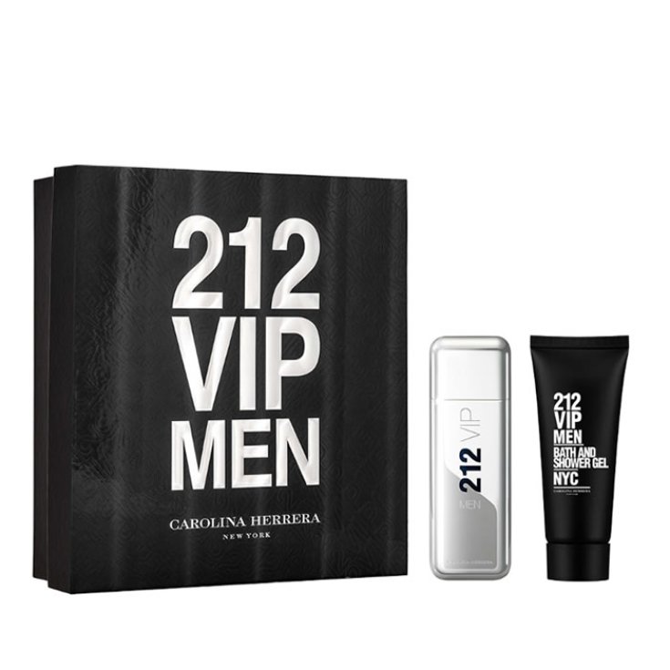 Carolina Herrera 212 Vip Men Eau de Toilette Spray 100ml Set 2 Teile 2019