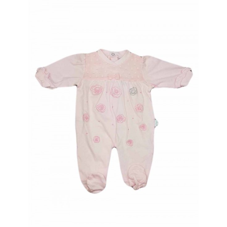 Baby Mädchen Strampler aus Baumwolle ellepi rosa 3 m