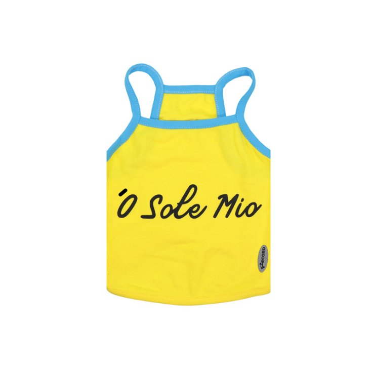 RECORD TANKTOP 'O SOLE MY GELB, BLAU