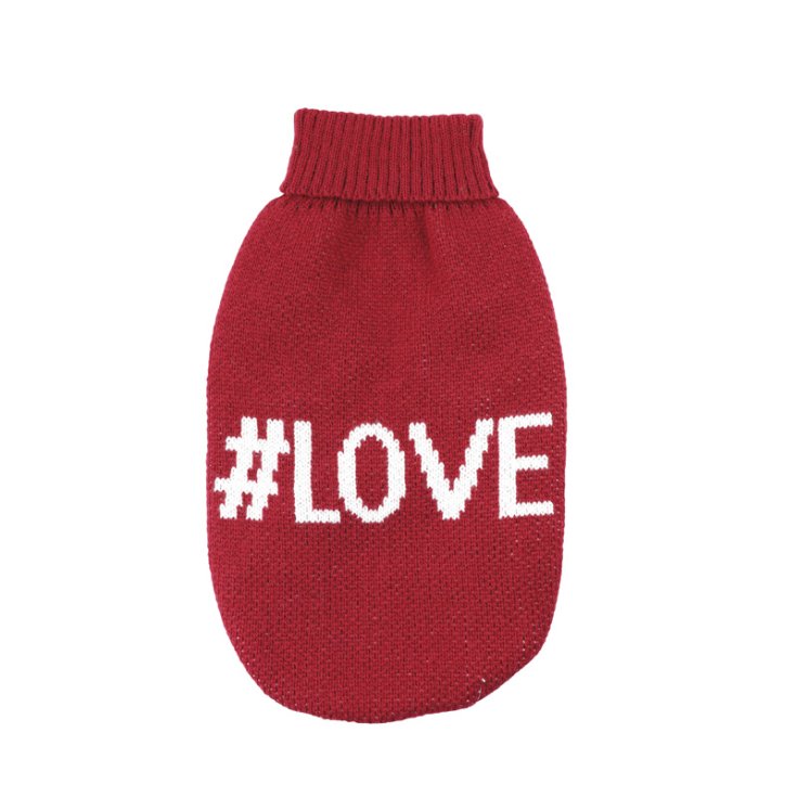 RECORD INFLUENCER RED LOVE SWEATER