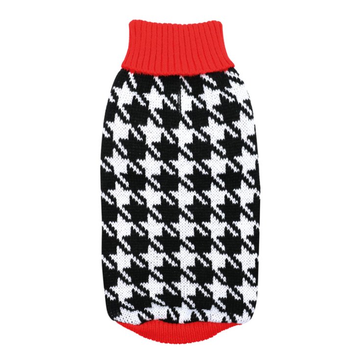 RECORD WEISSER, SCHWARZER SHOPPING-PULLOVER
