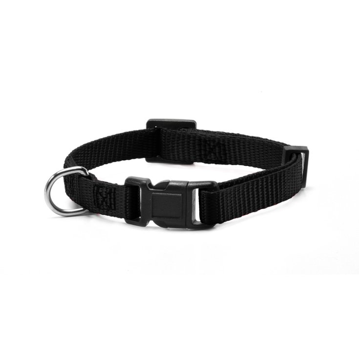 RECORD HALSBAND AUS NYLON MIT CLIP SCHWARZ XS 1X