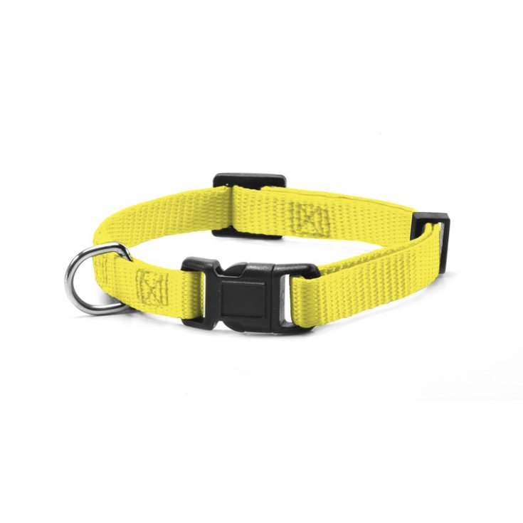 RECORD-NYLON-HALSBAND MIT CLIP GELB XS