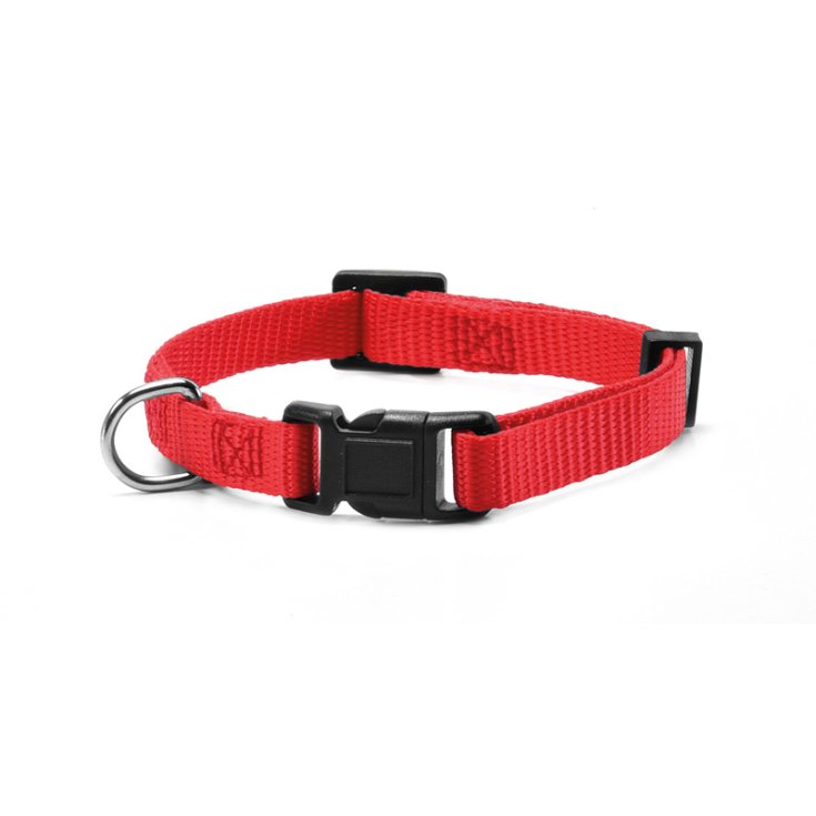 RECORD HALSBAND AUS NYLON MIT CLIP ROT S 1,