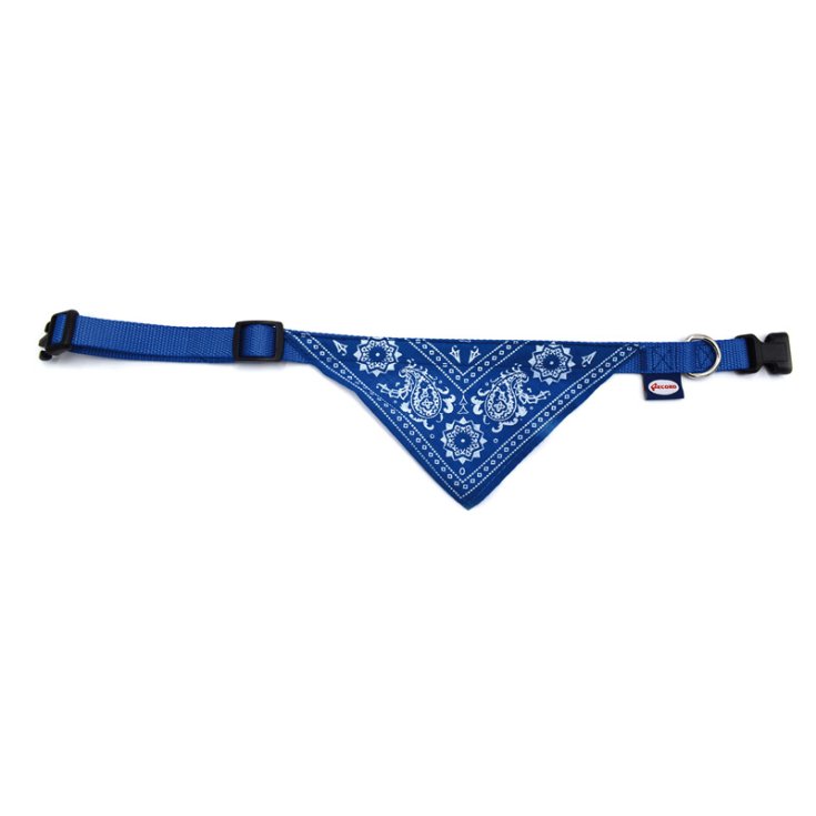 RECORD-KRAGEN-NYLON-BANDANA BLAU 1X20 30