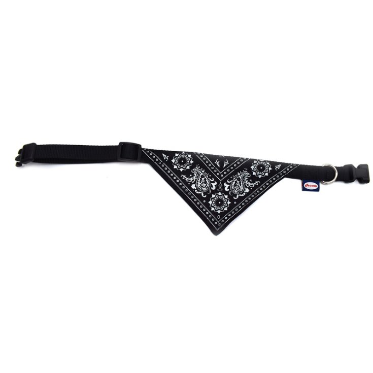 RECORD-KRAGEN-NYLON-BANDANA SCHWARZ 1X20 3