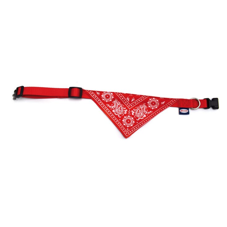 RECORD-KRAGEN-NYLON-BANDANA ROT 1X20
