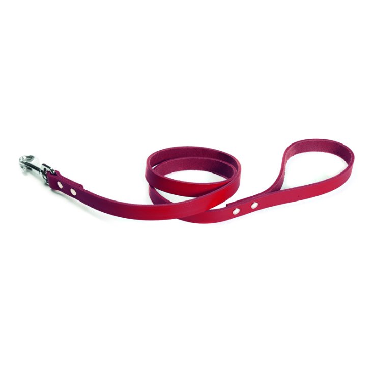 RECORD-LEINE ROTES LEDER 1,3X90 CM