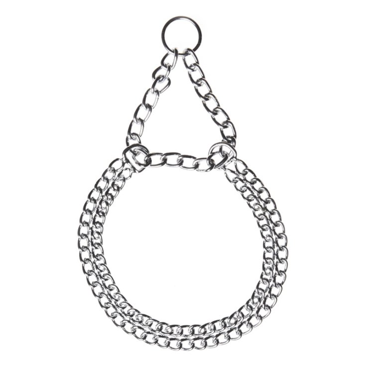 RECORD-DOPPELKETTENHALSBAND, HALBGAS