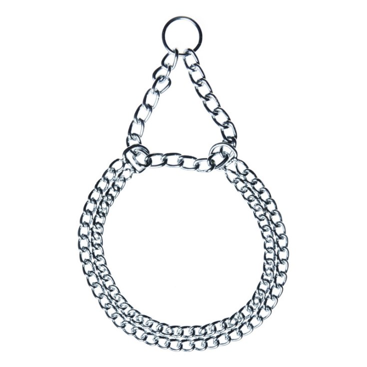 RECORD-DOPPELKETTENHALSBAND, HALBGAS