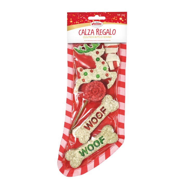 CHRISTMAS RECORDS GESCHENKSOCKEN MIT SNACK C