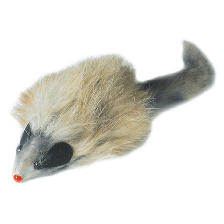 RECORD-MAUS IN GRAUEM KUNSTPELZ L 18