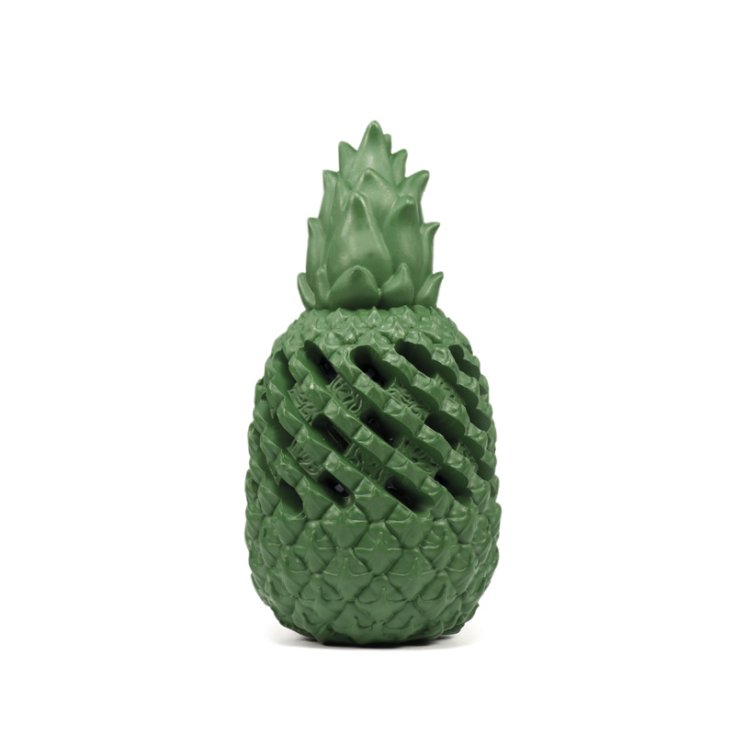 GUMMI-SPIELSCHALLPLATTE GRÜNE ANANAS 5,2X1