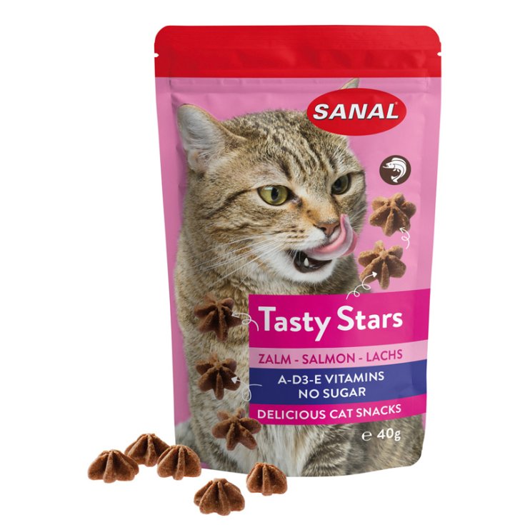 SANAL TASTY STARS LACHS, KATZEN 40 G SA